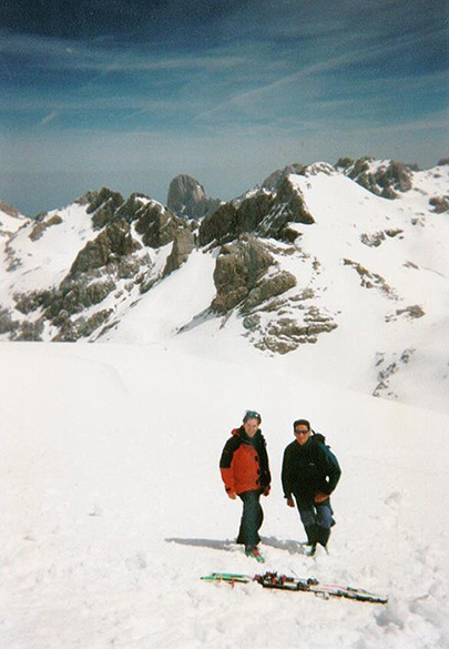 View of Naranjo de Bulnes from Llambrion from llambrion