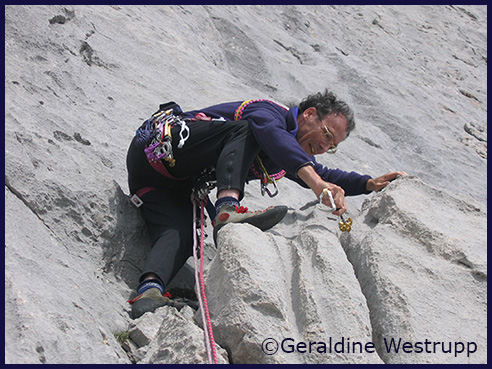 Stephen on Picos limestone stephen venables limestone