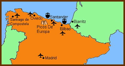 northern spain map